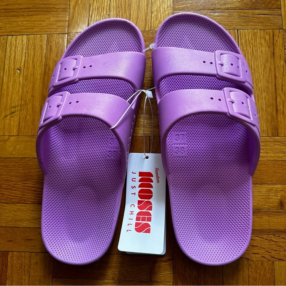 🆕 FREEDOM MOSES Women’s Freedom Ultra Purple Sandals - NWT
